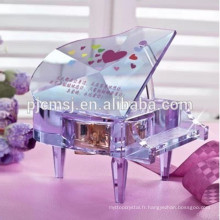 beau piano en cristal gravé pour le mariage et les cadeaux d&#39;anniversaire favorisent les cadeaux .crystal